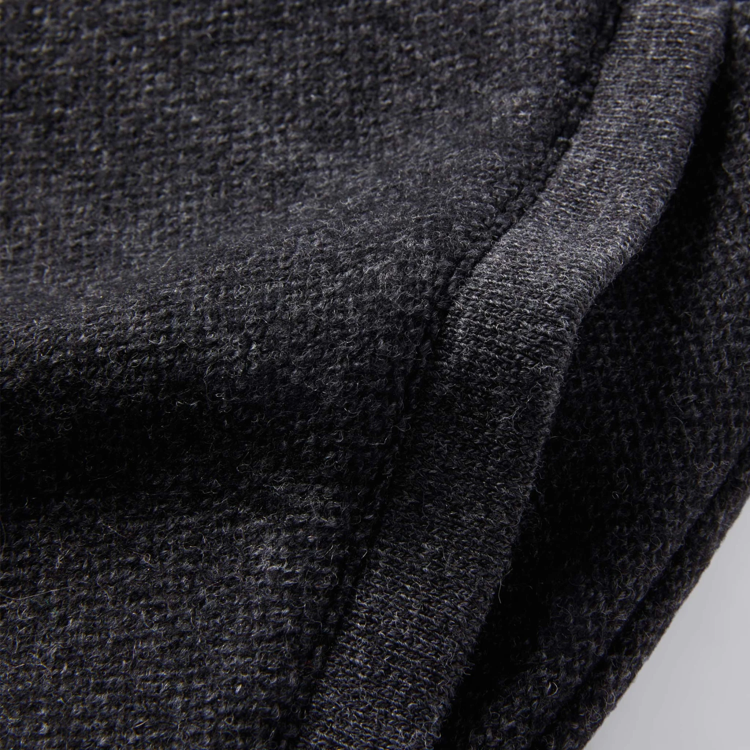 The Weekend Pant In Charcoal Herringbone Wool - Image 8