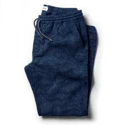 The Apres Pant In Indigo Waffle