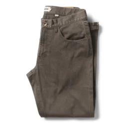 The Democratic All Day Pant In Washed Walnut Selvage