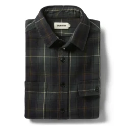 The Moto Utility Shirt In Shale Plaid