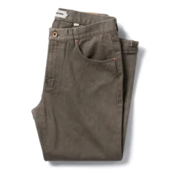 The Slim All Day Pant In Washed Walnut Selvage