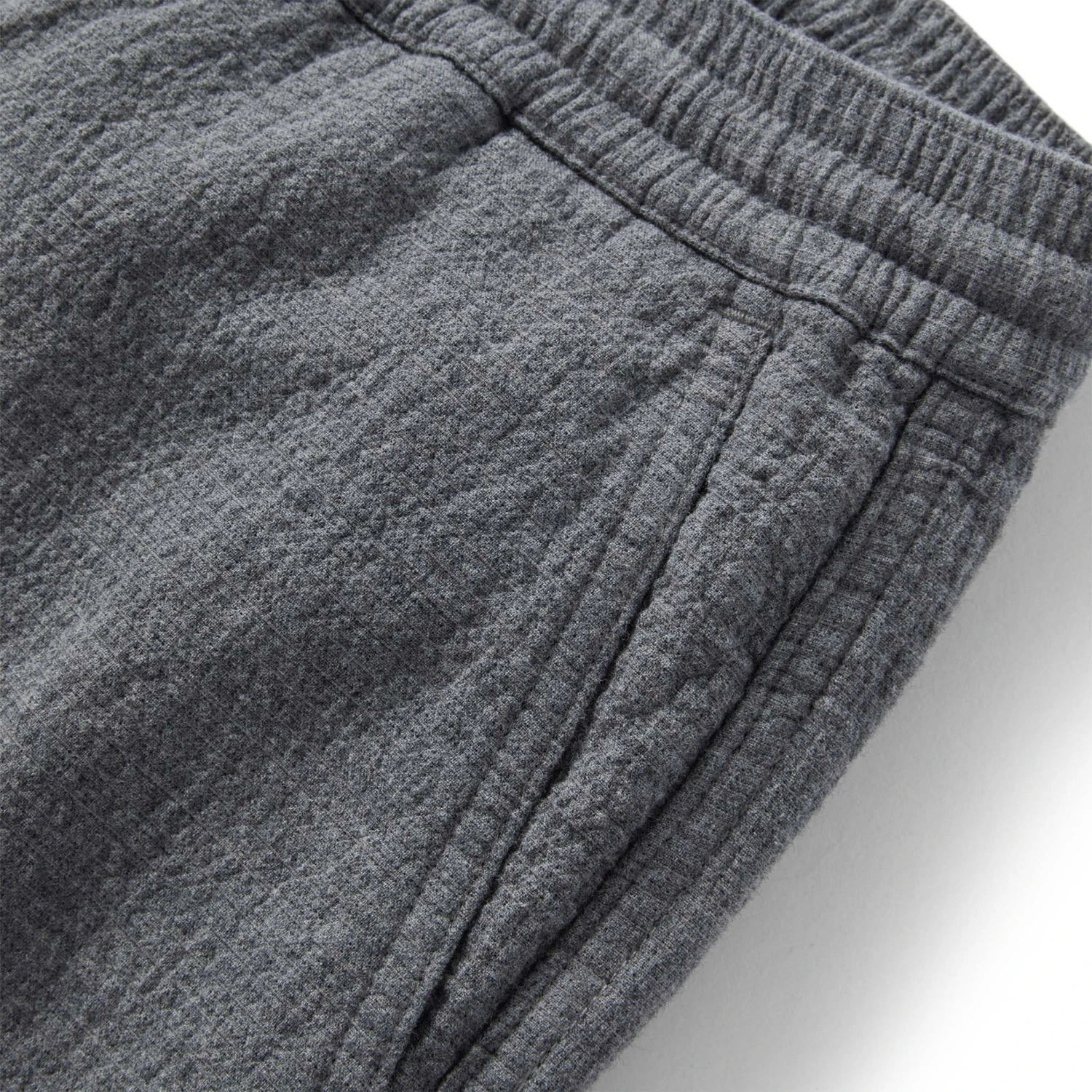 The Apres Pant In Heather Grey Double Cloth - Image 5
