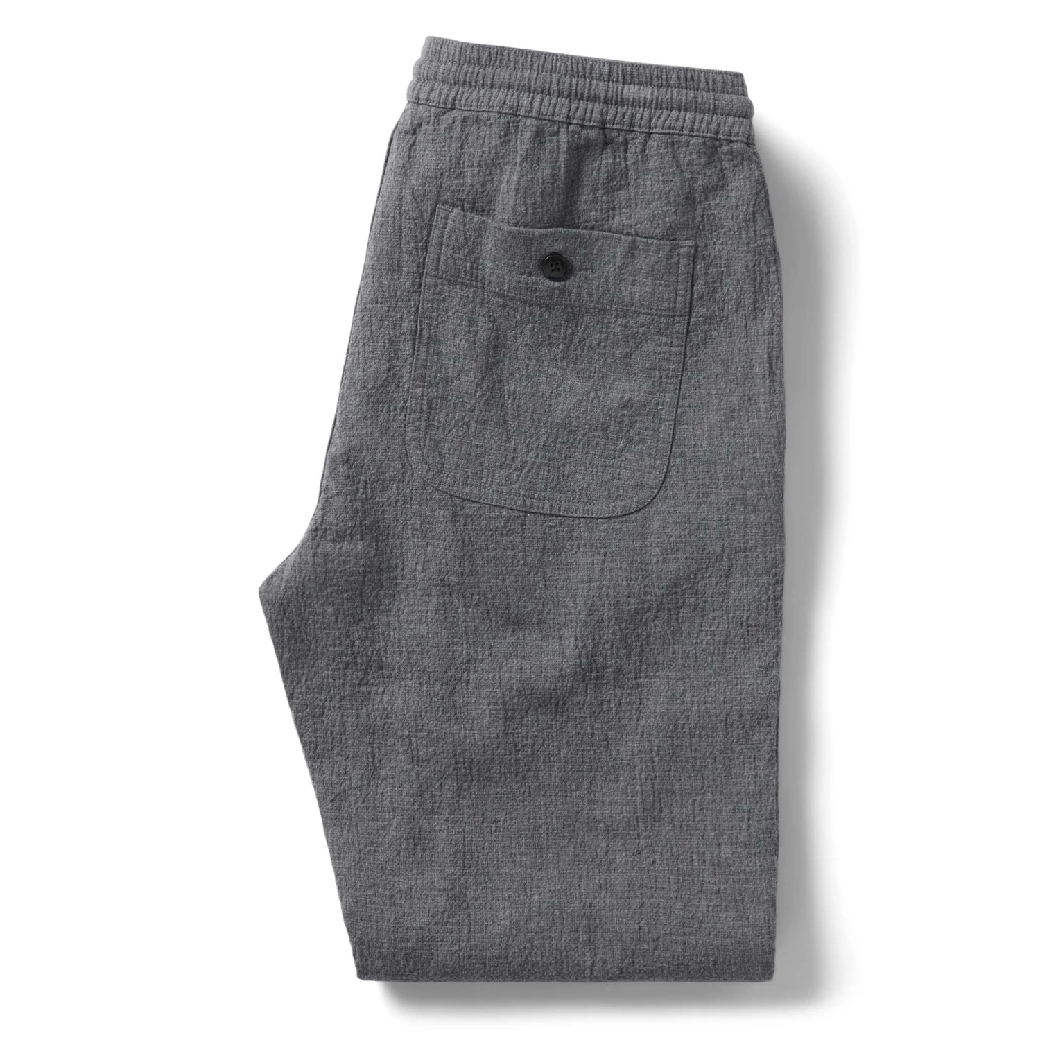 The Apres Pant In Heather Grey Double Cloth - Image 6