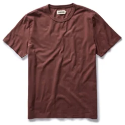 The Organic Cotton Tee In Burgundy