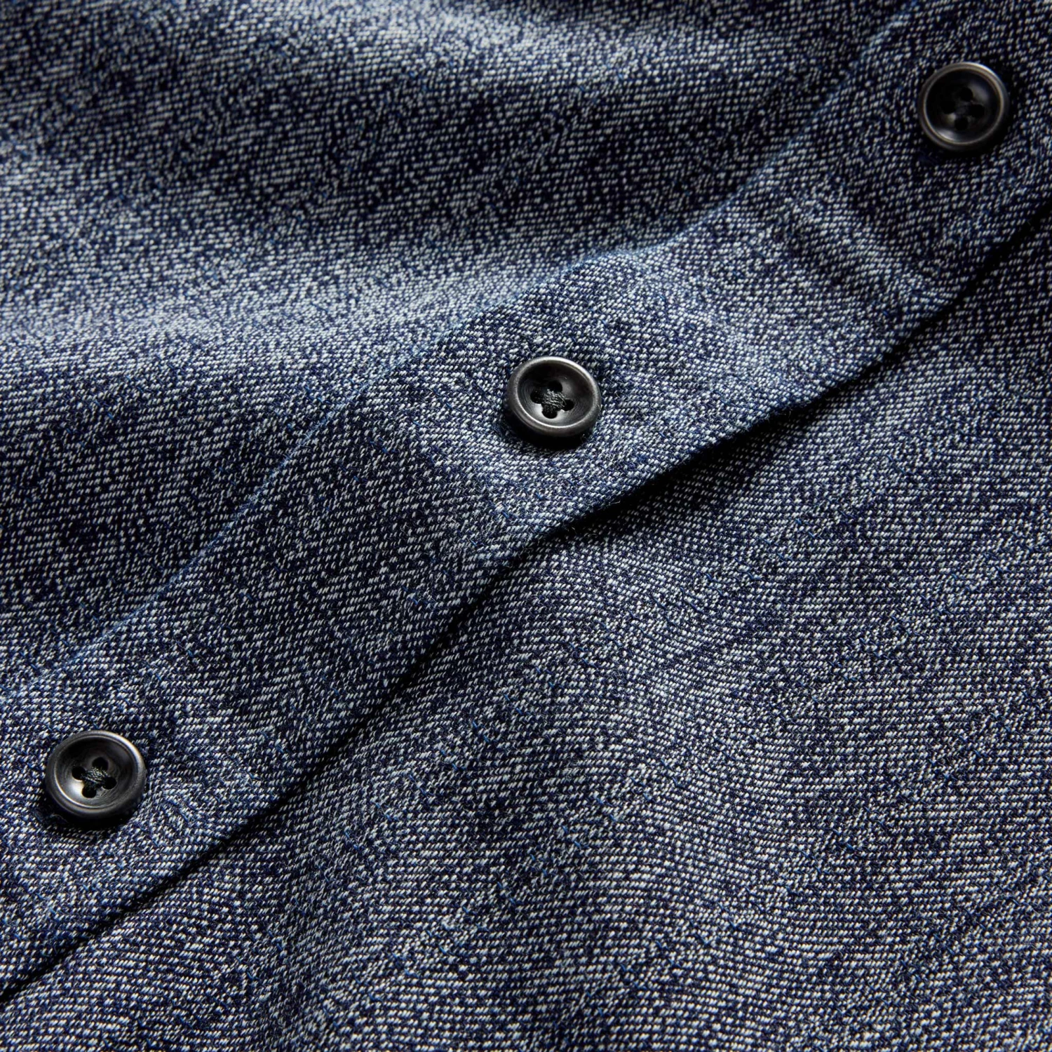 The Utility Shirt In Rinsed Indigo Herringbone - Image 7