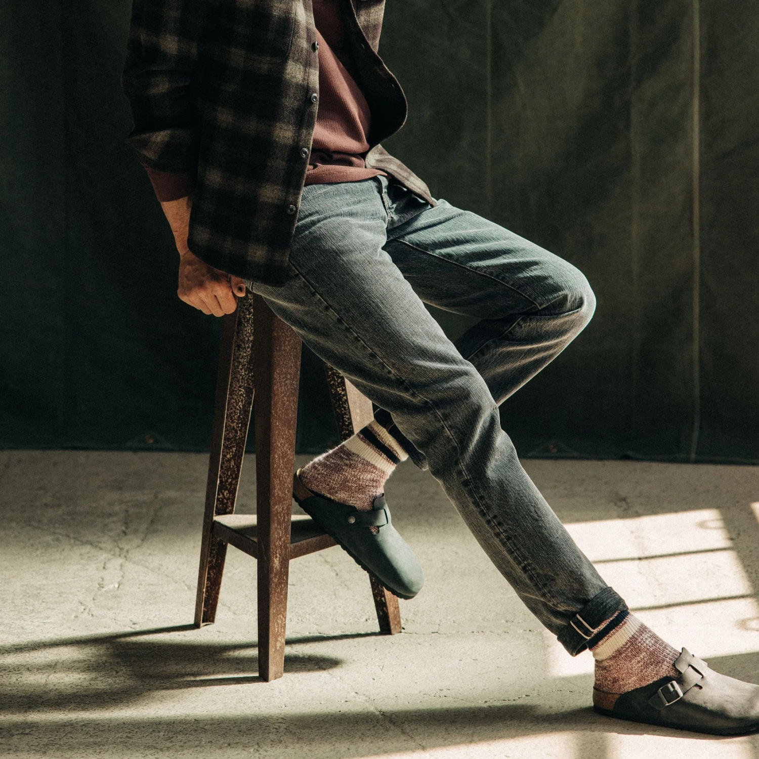 The Democratic Jean In Black 1-Year Wash Selvage Denim - Image 2
