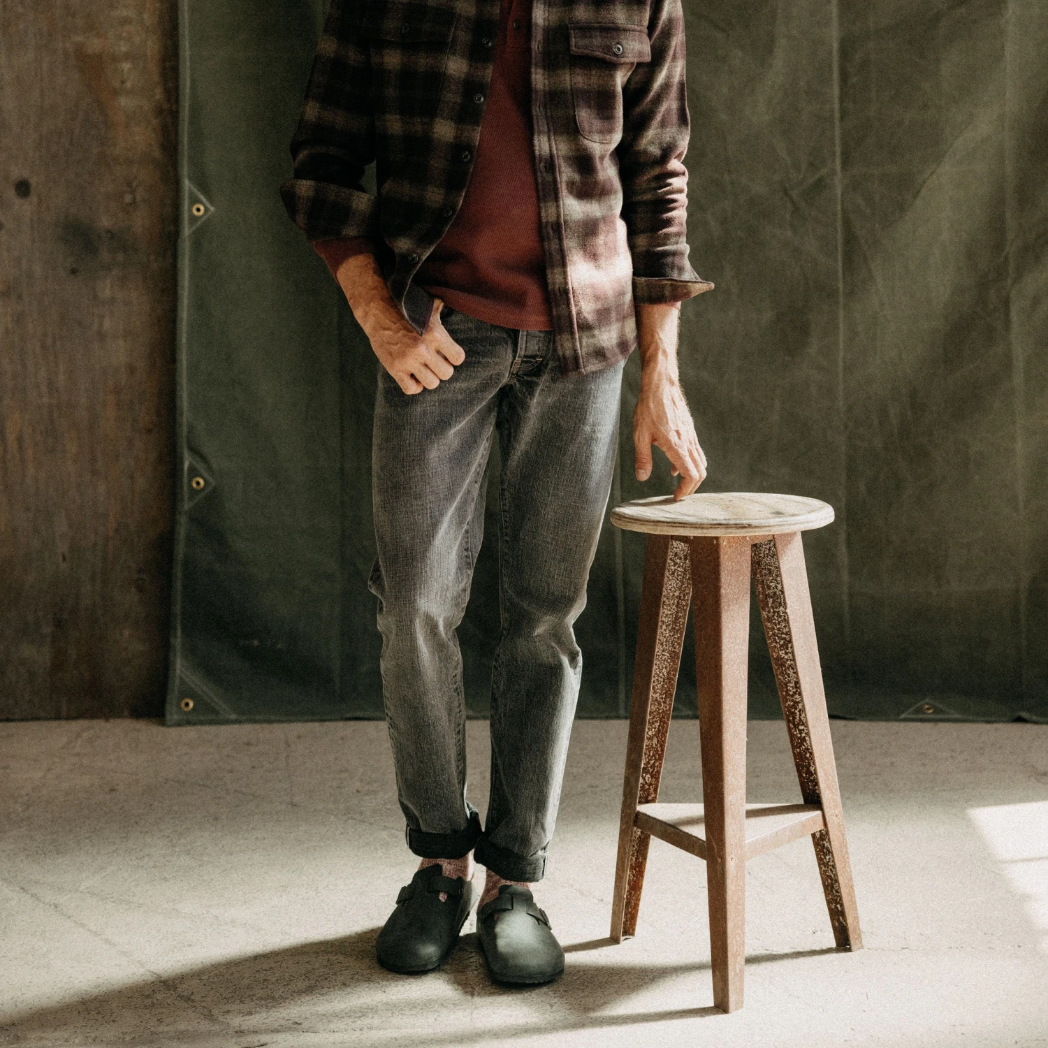 The Democratic Jean In Black 1-Year Wash Selvage Denim - Image 4