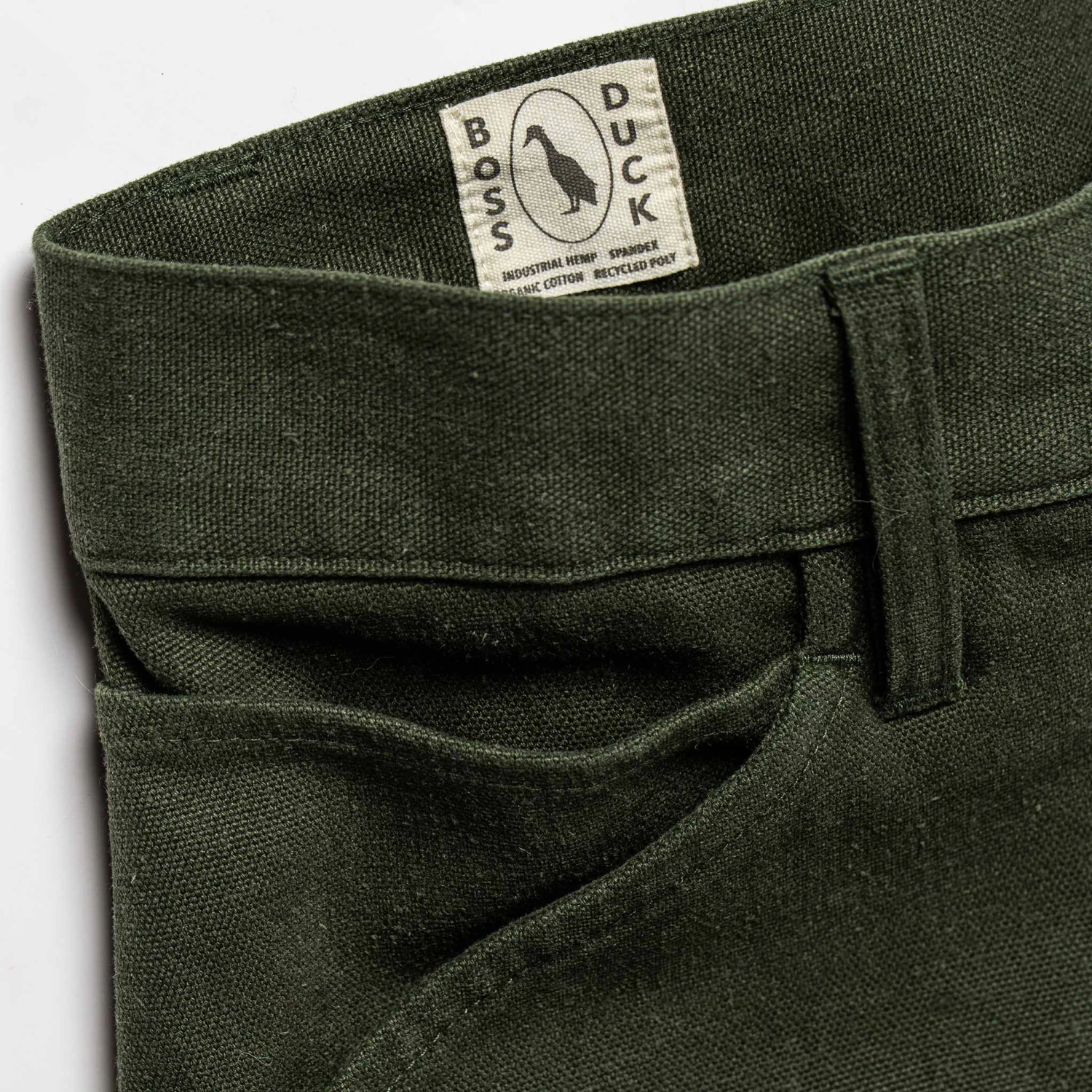 The Camp Short In Olive Boss Duck - Image 6