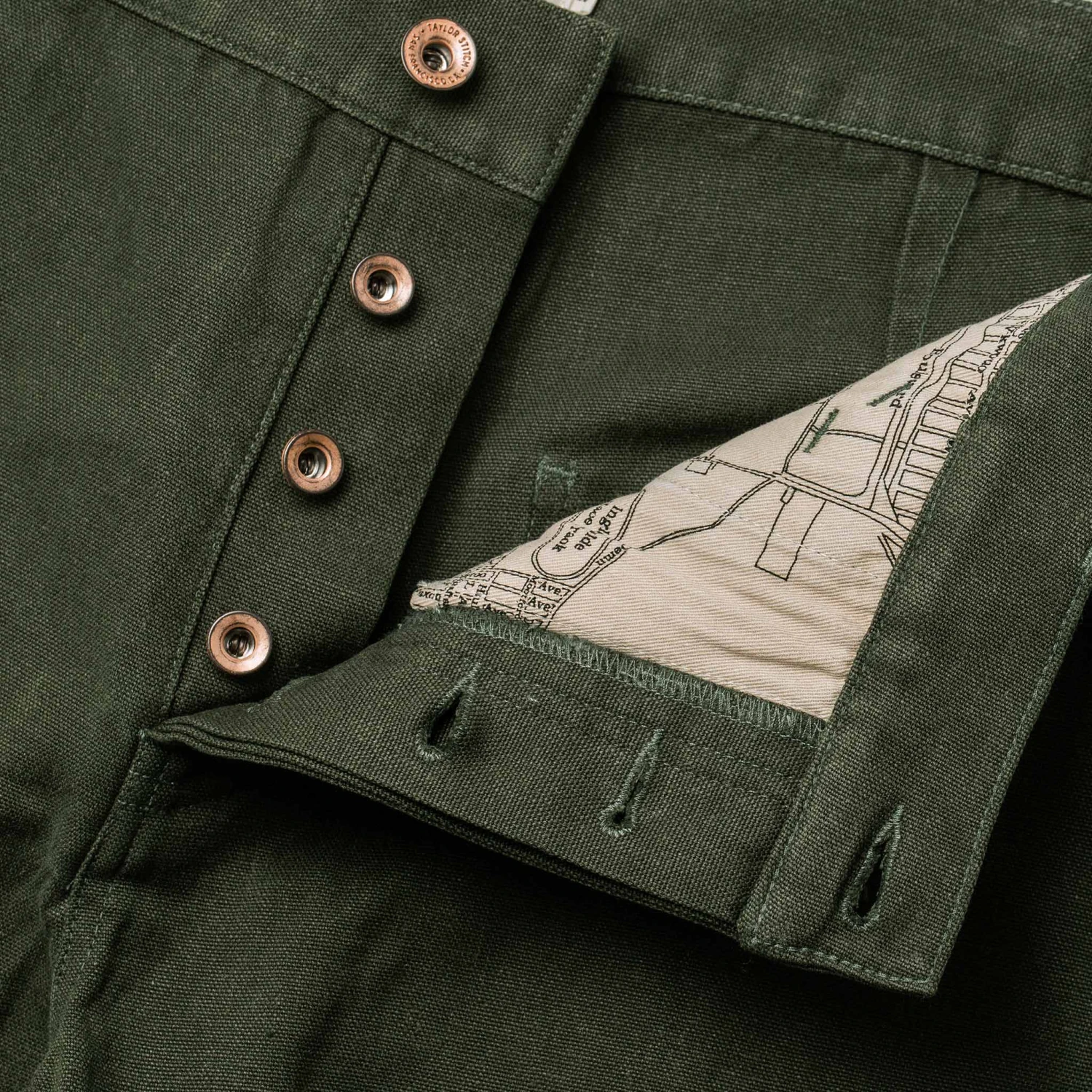 The Camp Short In Olive Boss Duck - Image 7