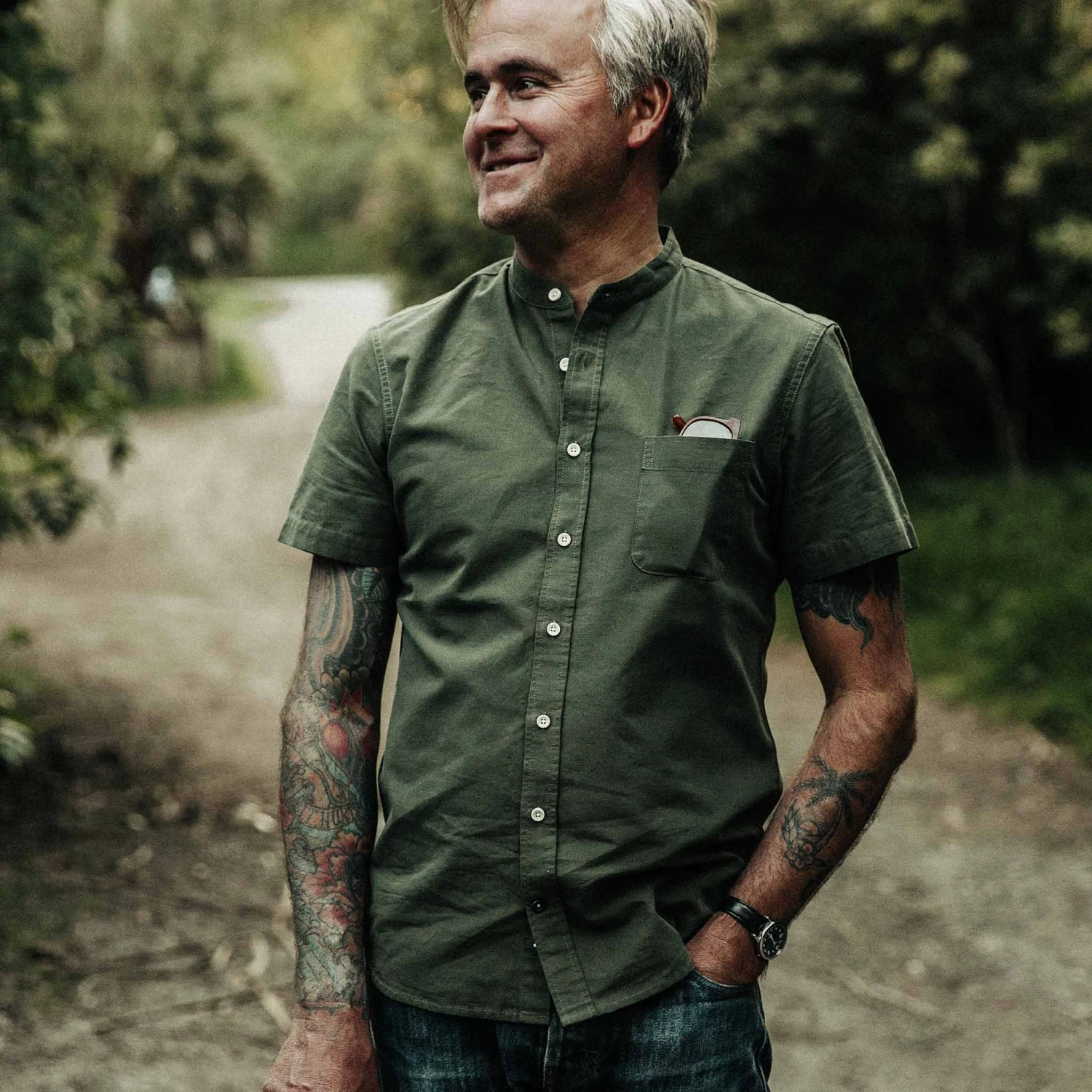 The Short Sleeve Bandit In Olive - Image 2