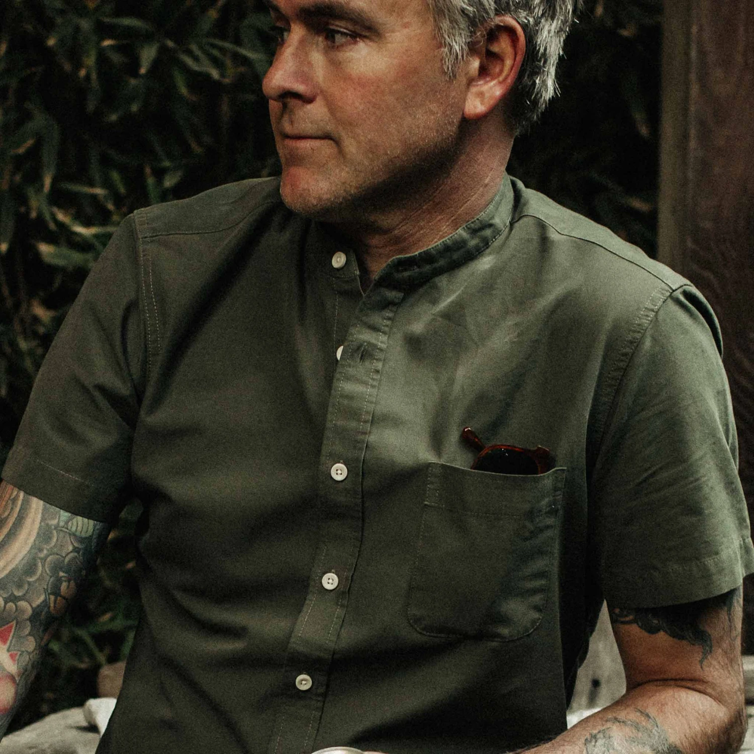 The Short Sleeve Bandit In Olive - Image 3