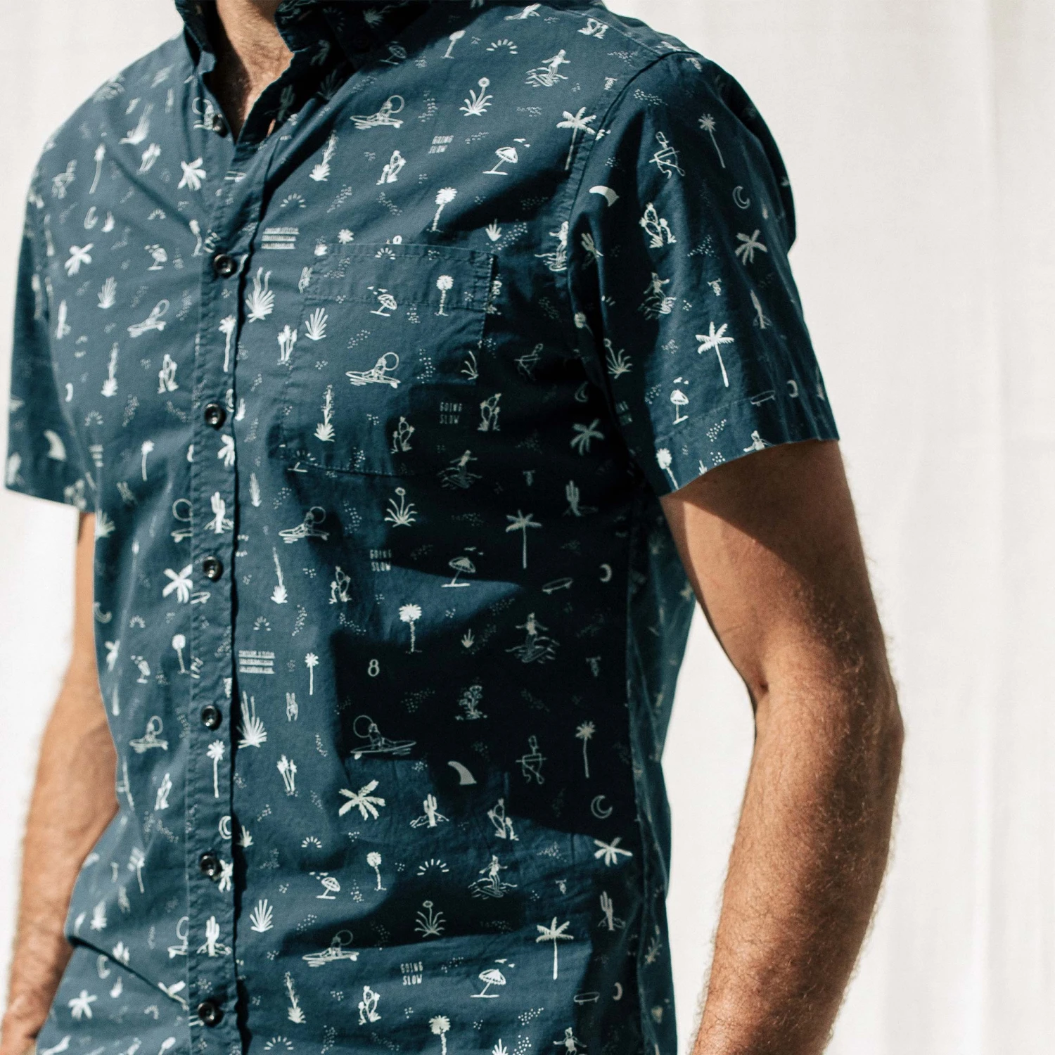 The Short Sleeve Jack In Navy Aloha - Image 3