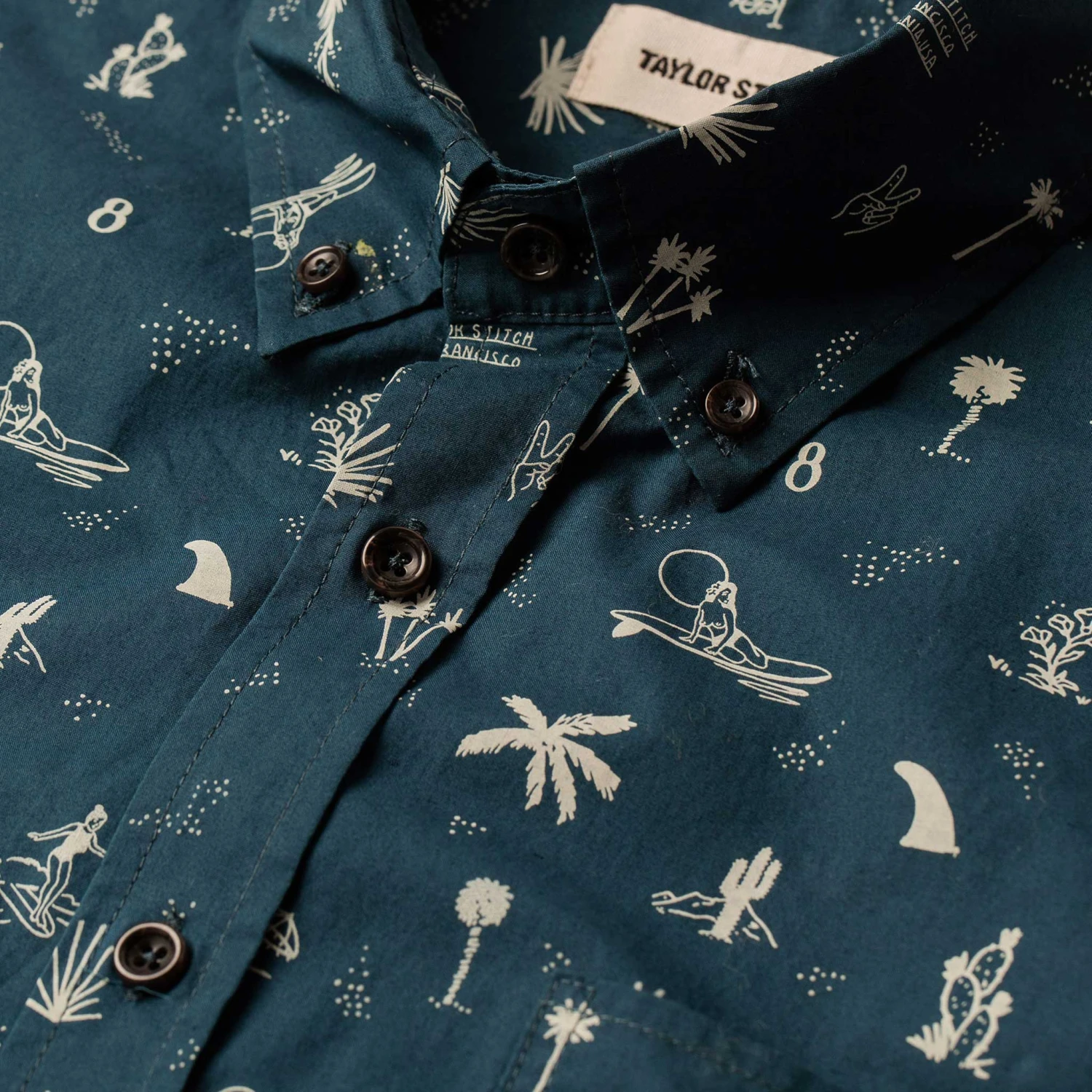 The Short Sleeve Jack In Navy Aloha - Image 7