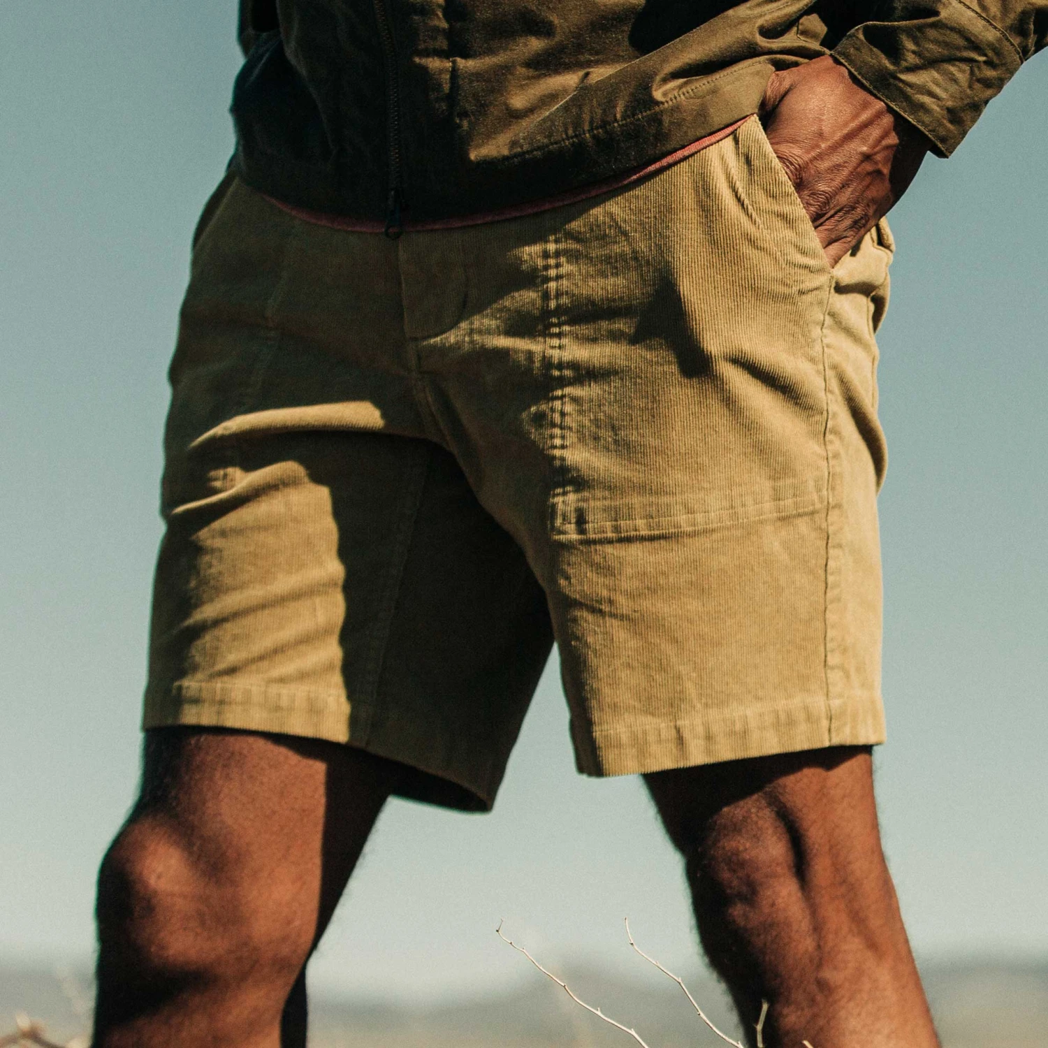 The Trail Short In Khaki Cord - Image 3