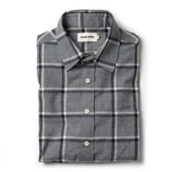 The California In Navy Salt And Pepper Plaid