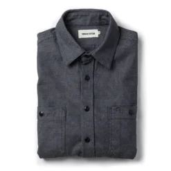 The Utility Shirt In Indigo Crosshatch