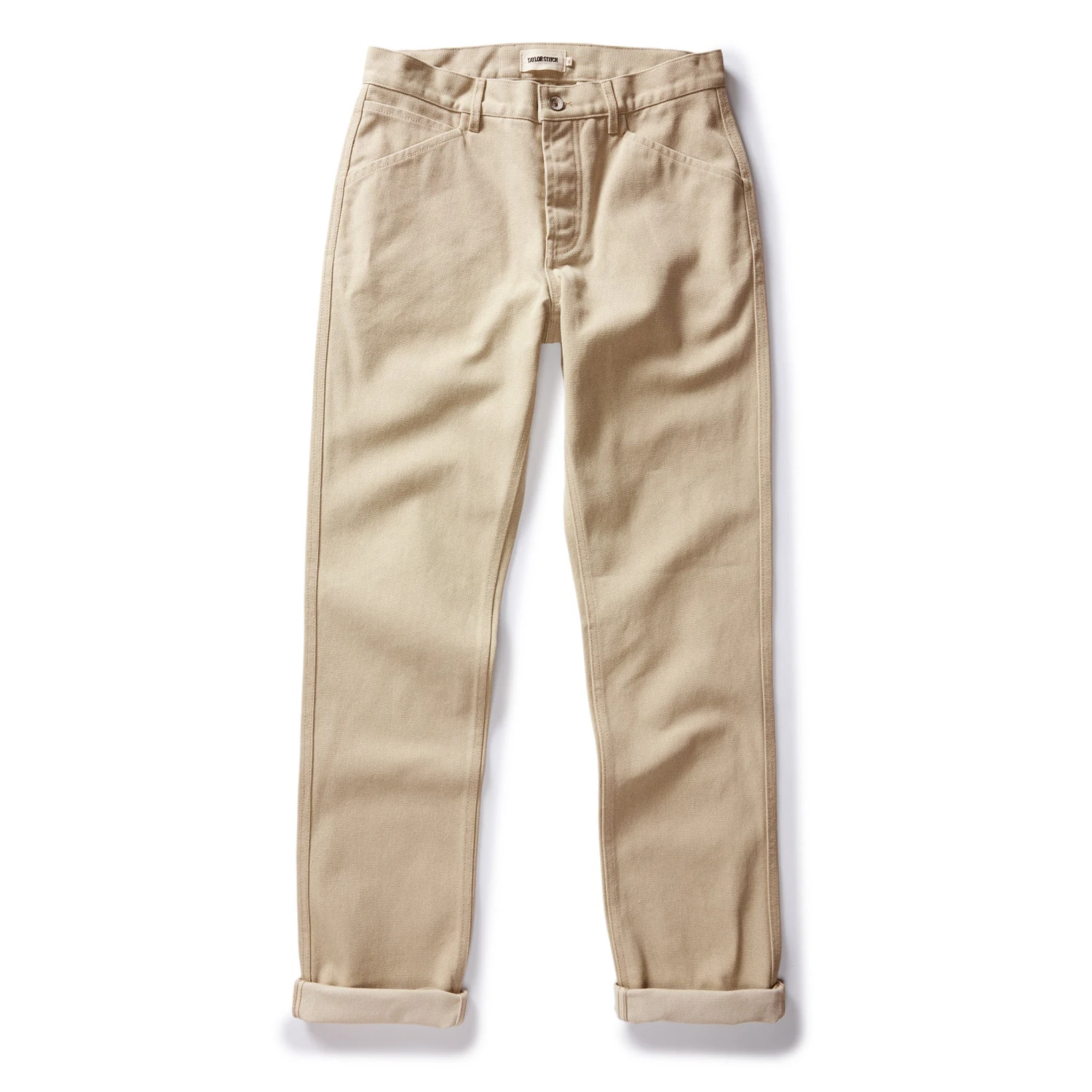 The Camp Pant In Light Khaki Chipped Canvas - Image 5
