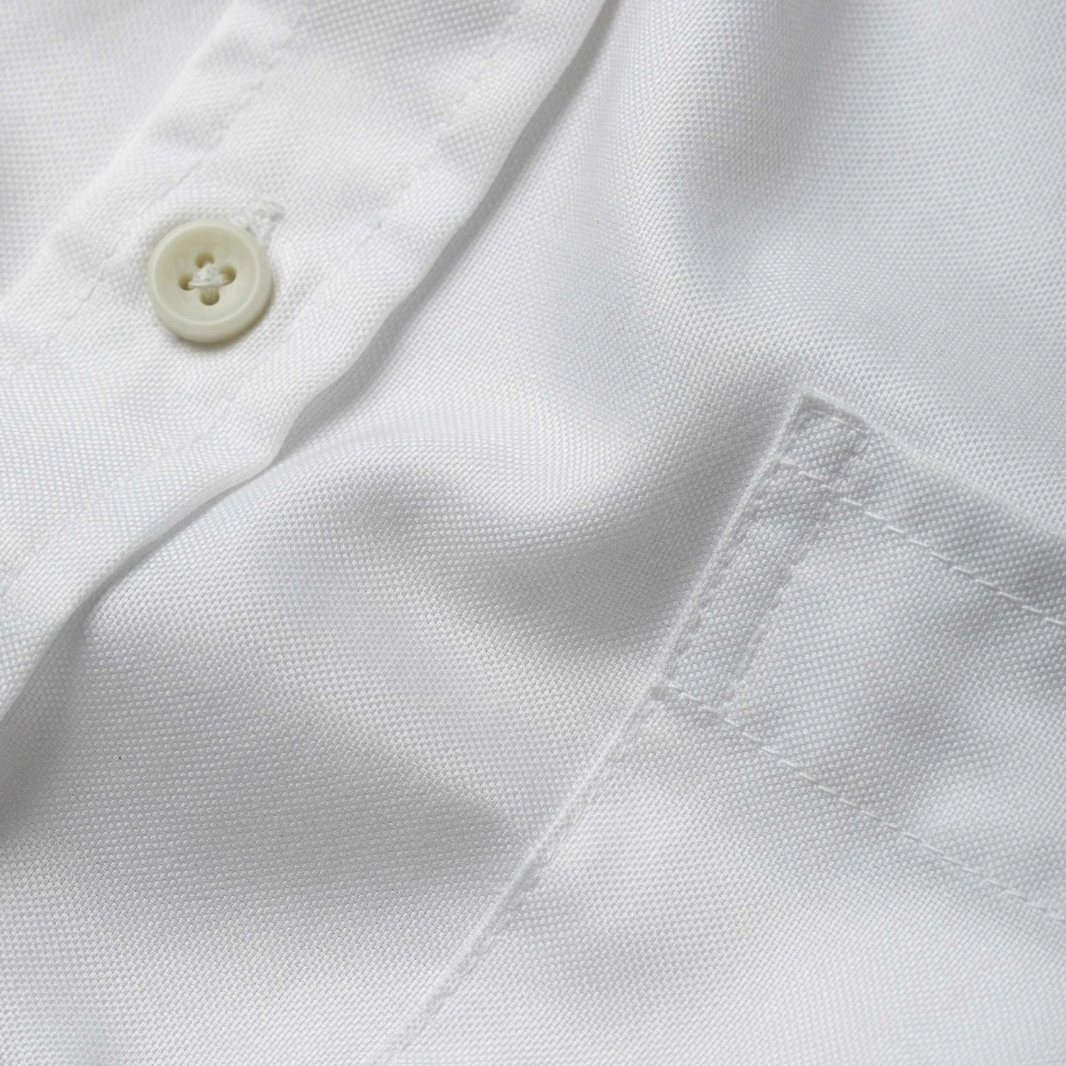 None The Short Sleeve Jack In Washed White Oxford - Image 8
