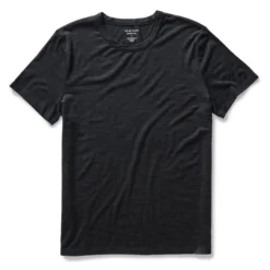 The Merino Tee In Heather Black