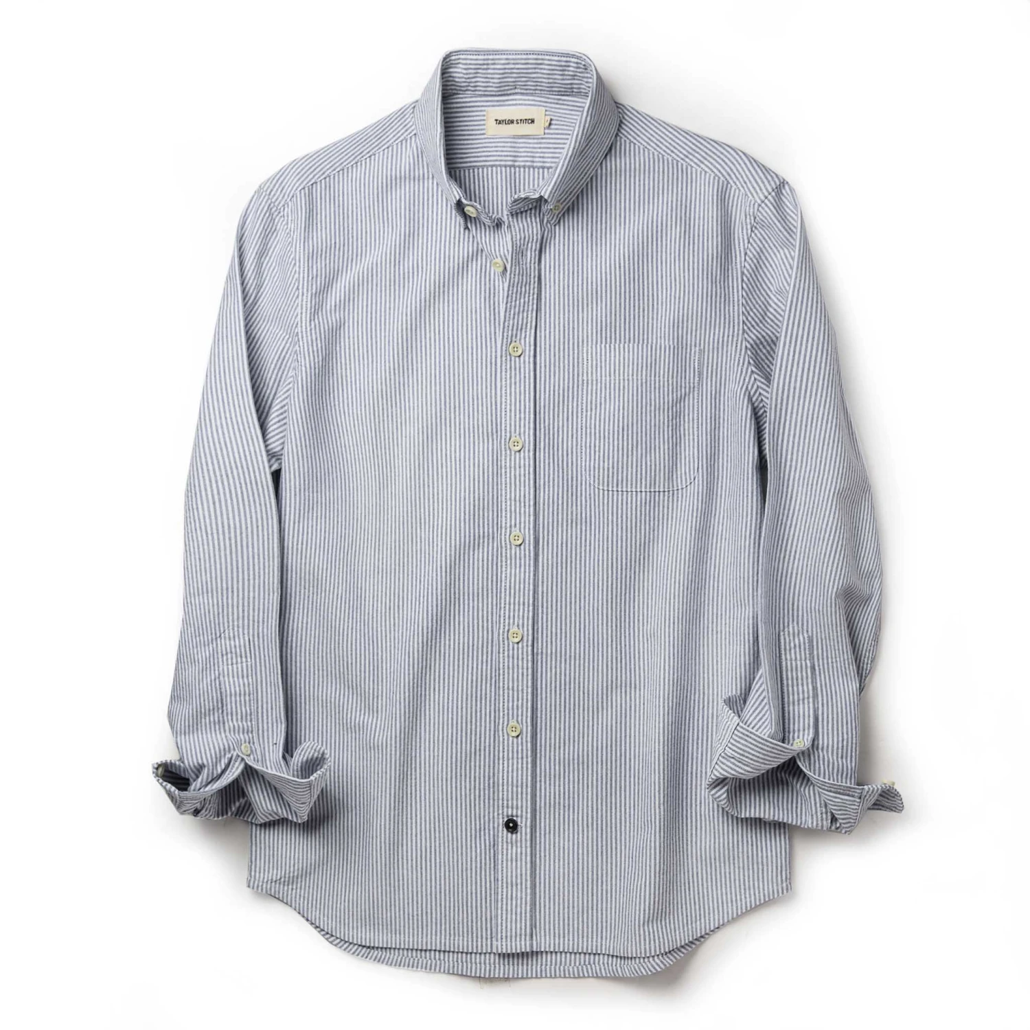 The Jack In Navy University Stripe Everyday Oxford - Image 5