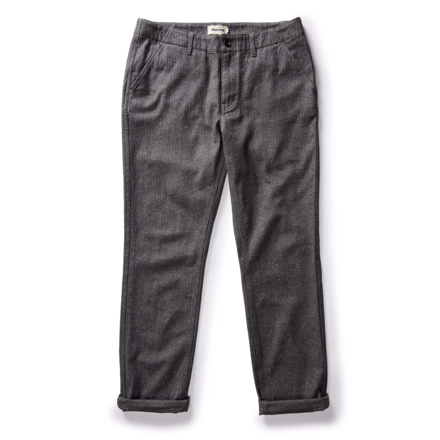The Carnegie Pant In Granite Herringbone - Image 6