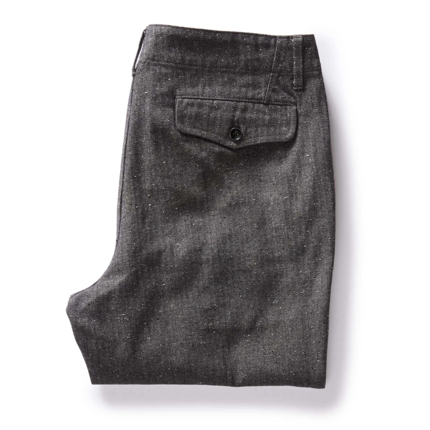 The Carnegie Pant In Granite Herringbone - Image 5
