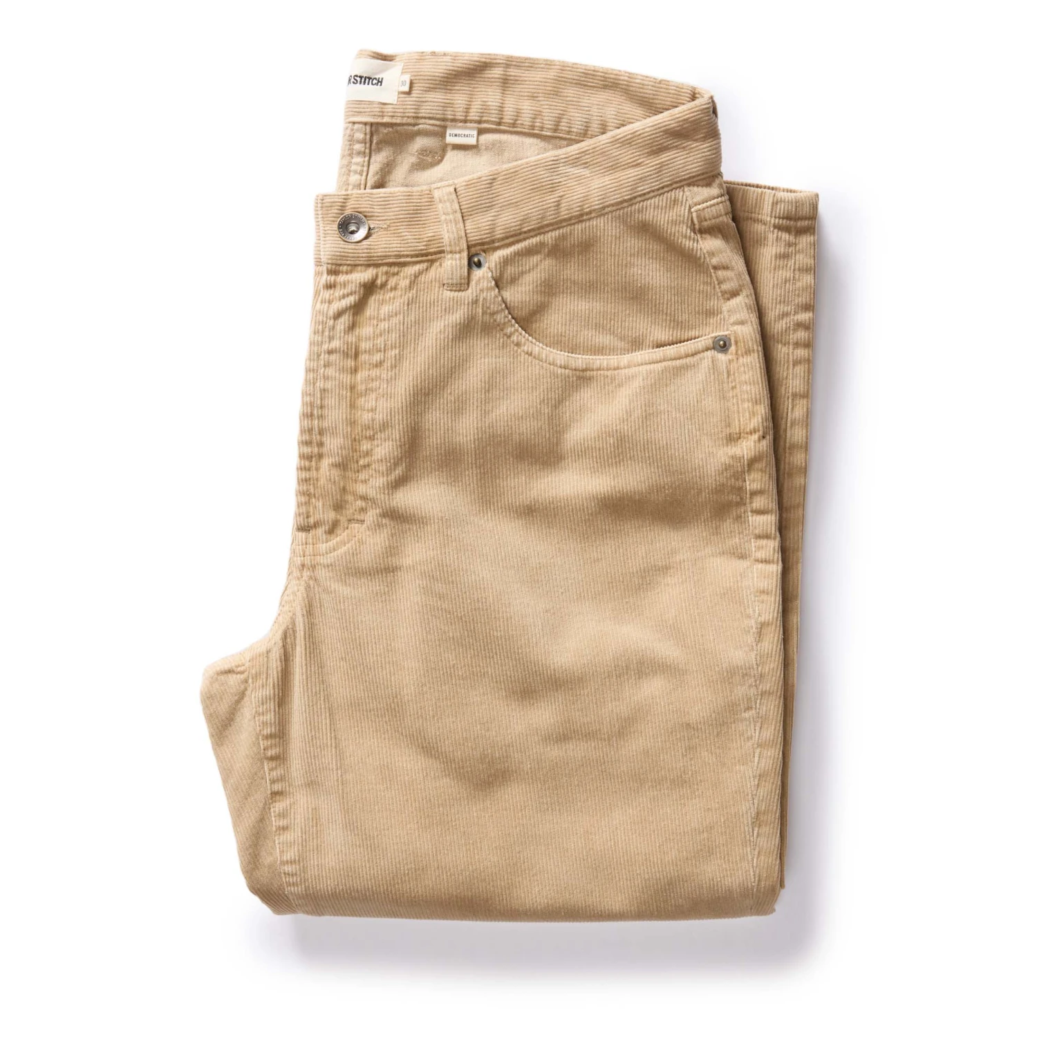 The Democratic All Day Pant In Light Khaki Cord
