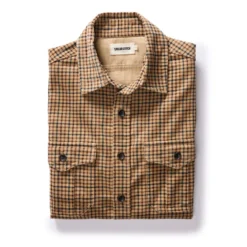 The Saddler Shirt In Teak Plaid Cord