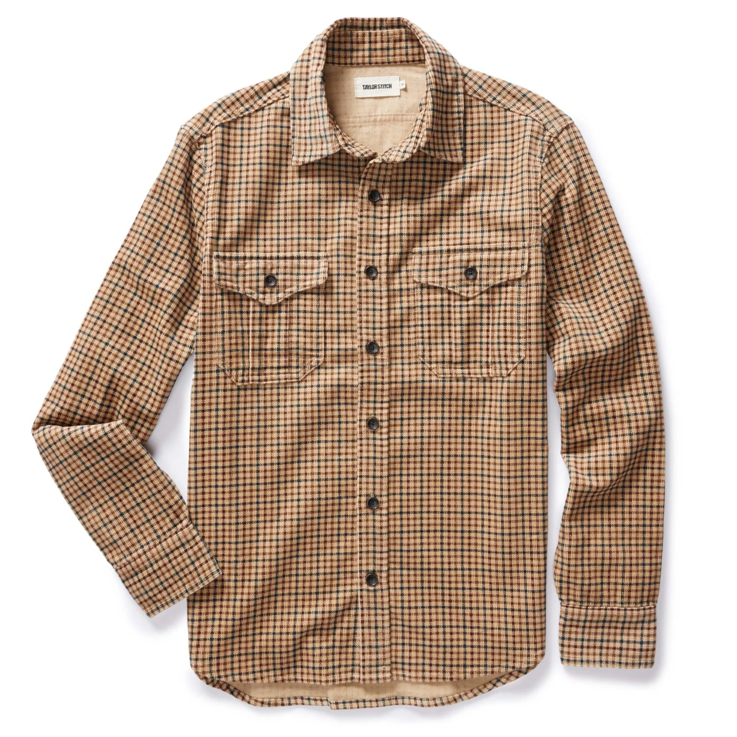 The Saddler Shirt In Teak Plaid Cord - Image 5
