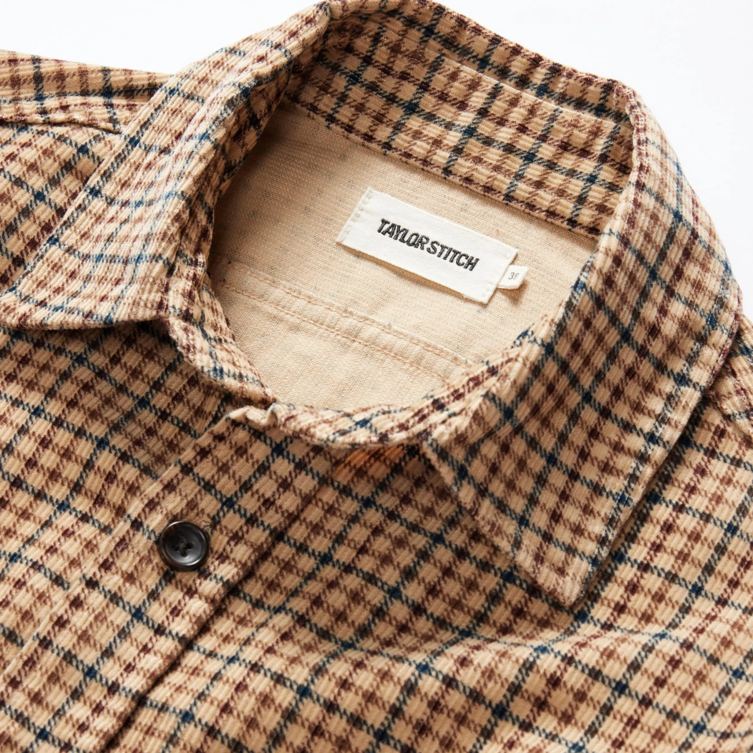 The Saddler Shirt In Teak Plaid Cord - Image 6
