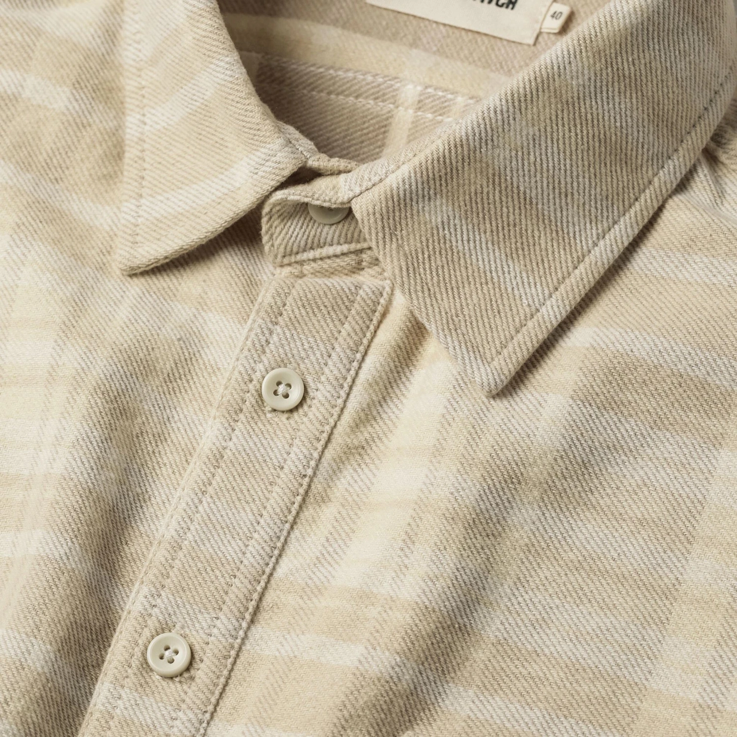 The Ledge Shirt In Sand Plaid - Image 6