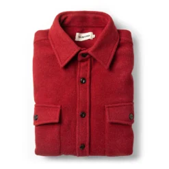 The Maritime Shirt Jacket In Clifford Red