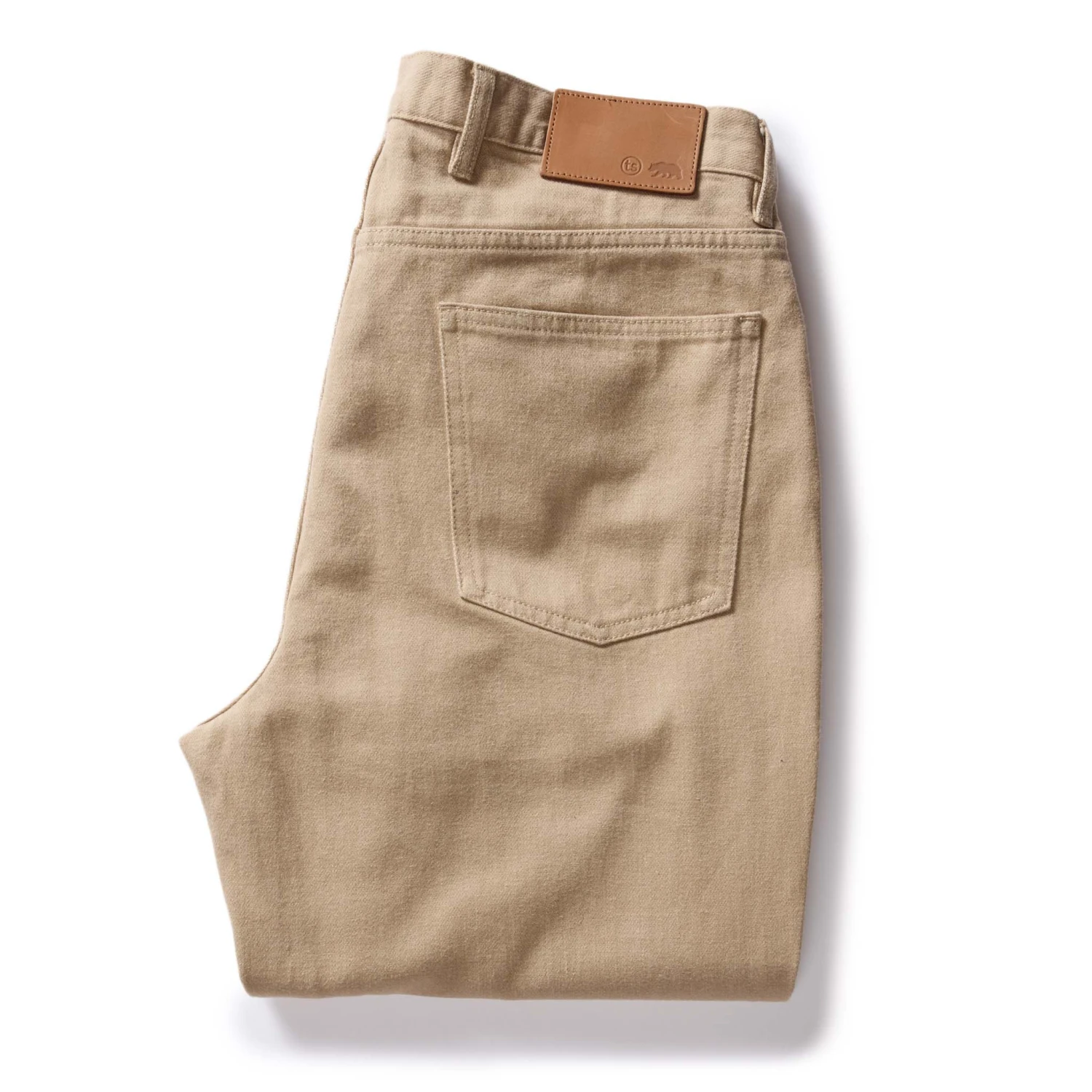 The Democratic All Day Pant In Light Khaki Broken Twill - Image 6