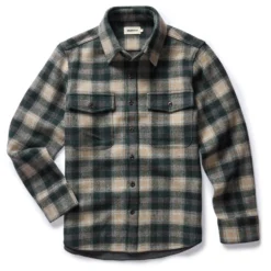 The Maritime Shirt Jacket In Dried Pine Plaid