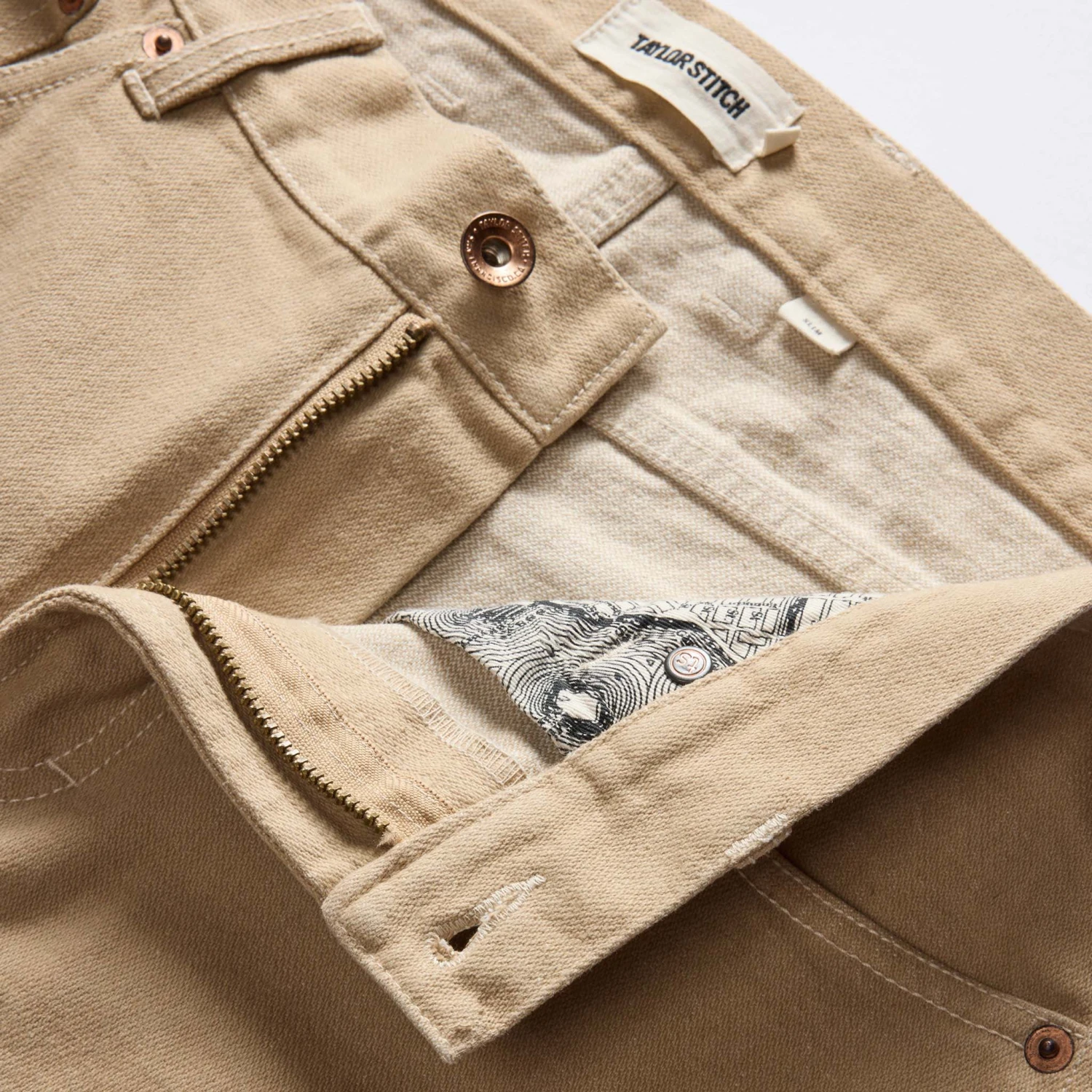 The Slim All Day Pant In Light Khaki Broken Twill - Image 7