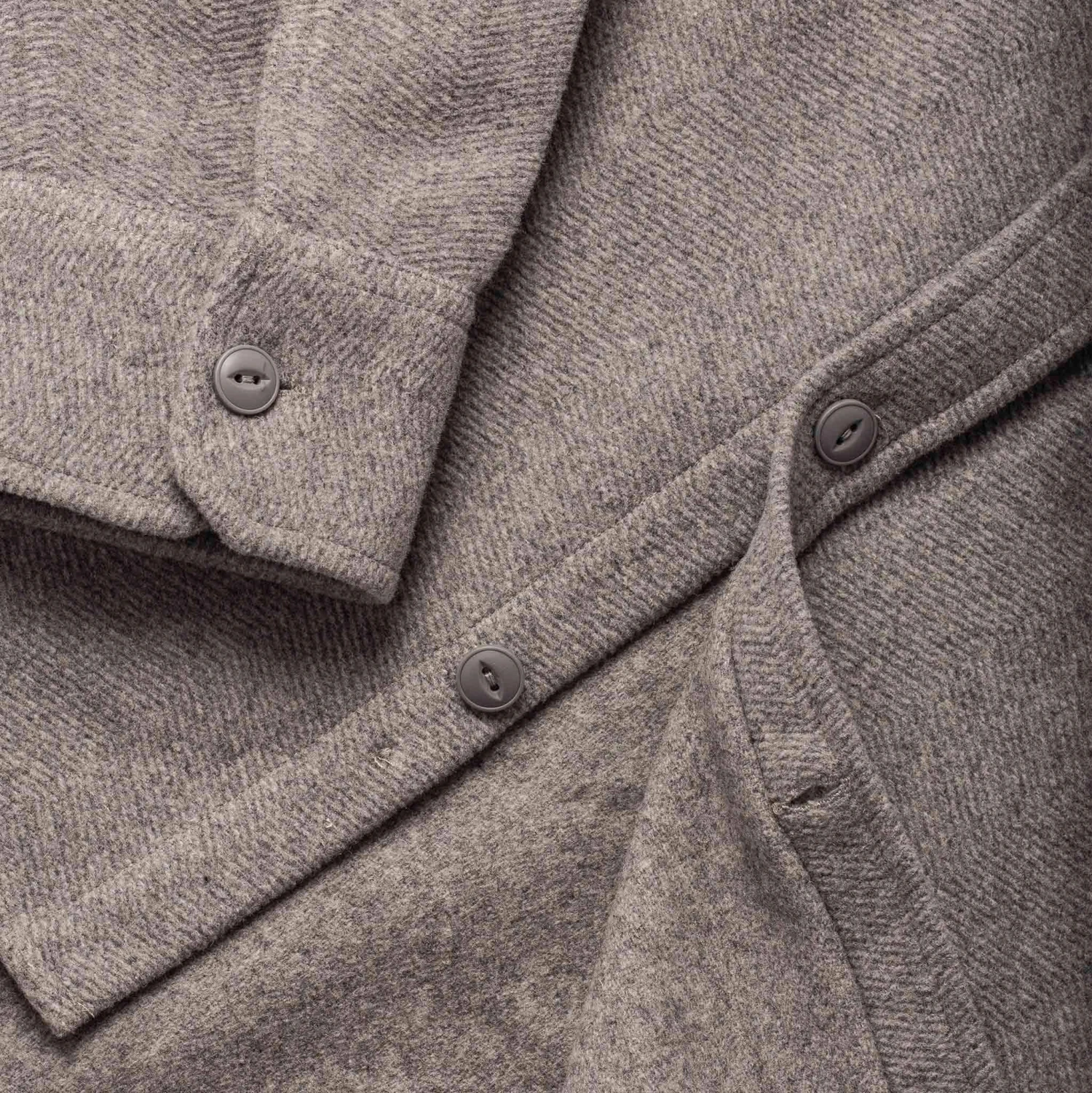 The Maritime Shirt Jacket In Heather Ash Wave - Image 7