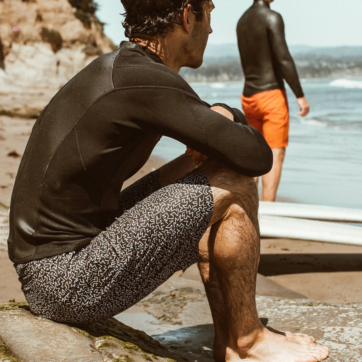 The Boardshort In Black & White Print - Image 5
