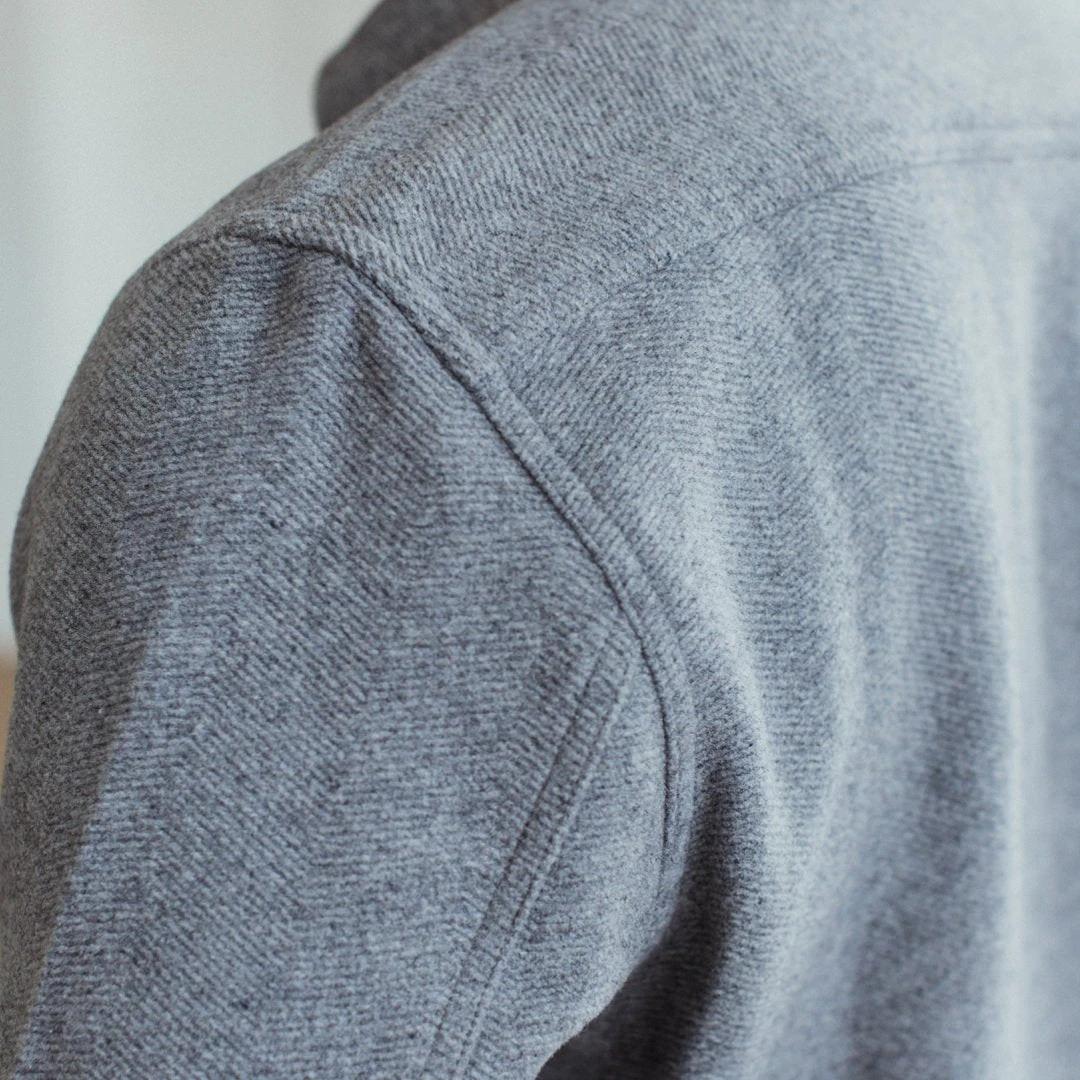 The Maritime Shirt Jacket In Heather Ash Wave - Image 6