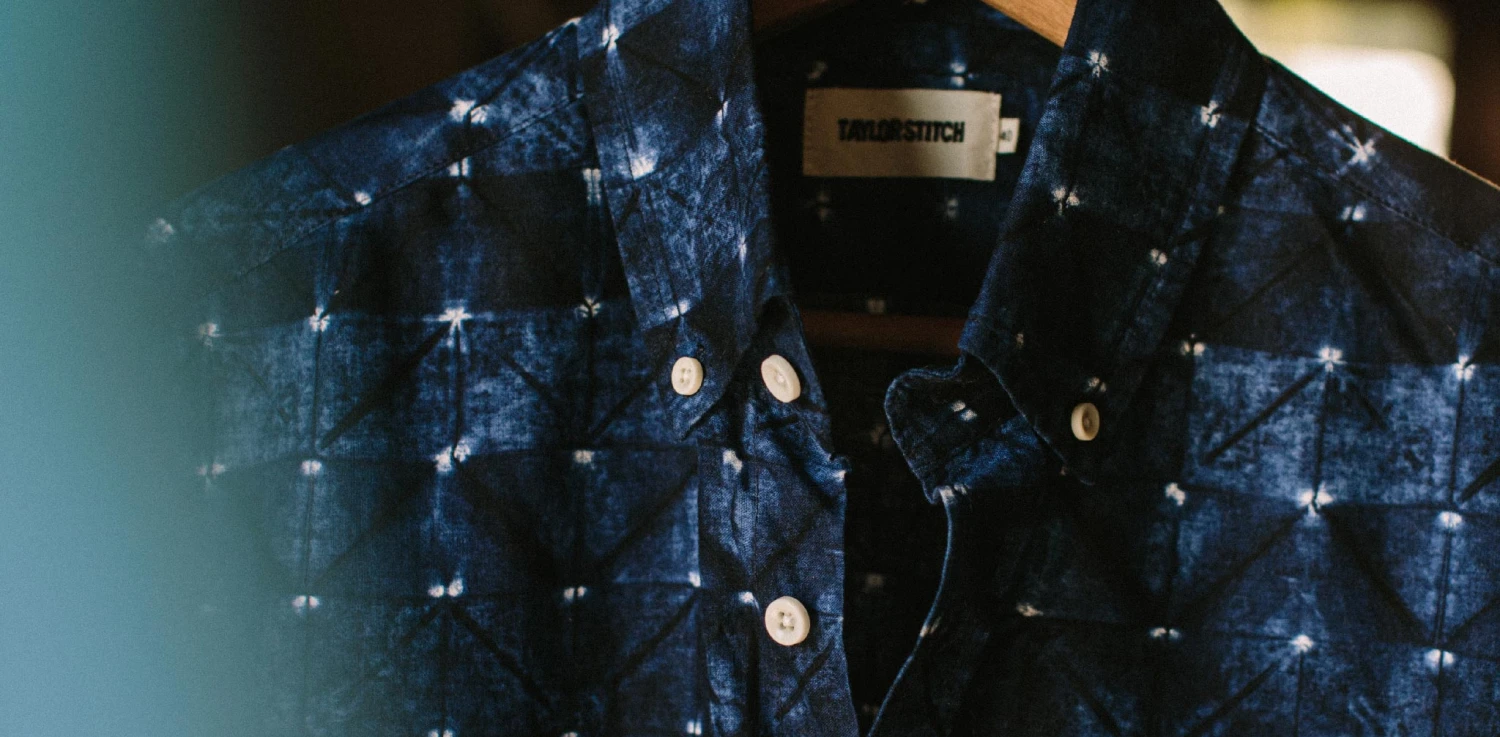 The Short Sleeve Jack In Deep Navy Geo - Image 6