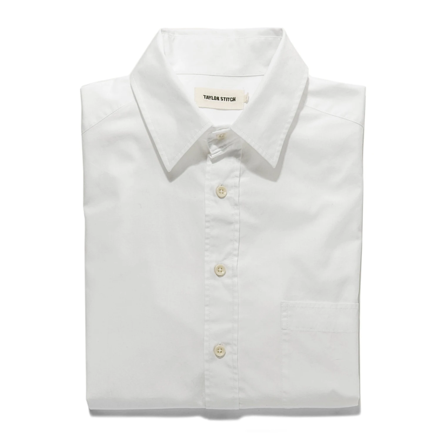 The Short Sleeve California In White Poplin - Image 8