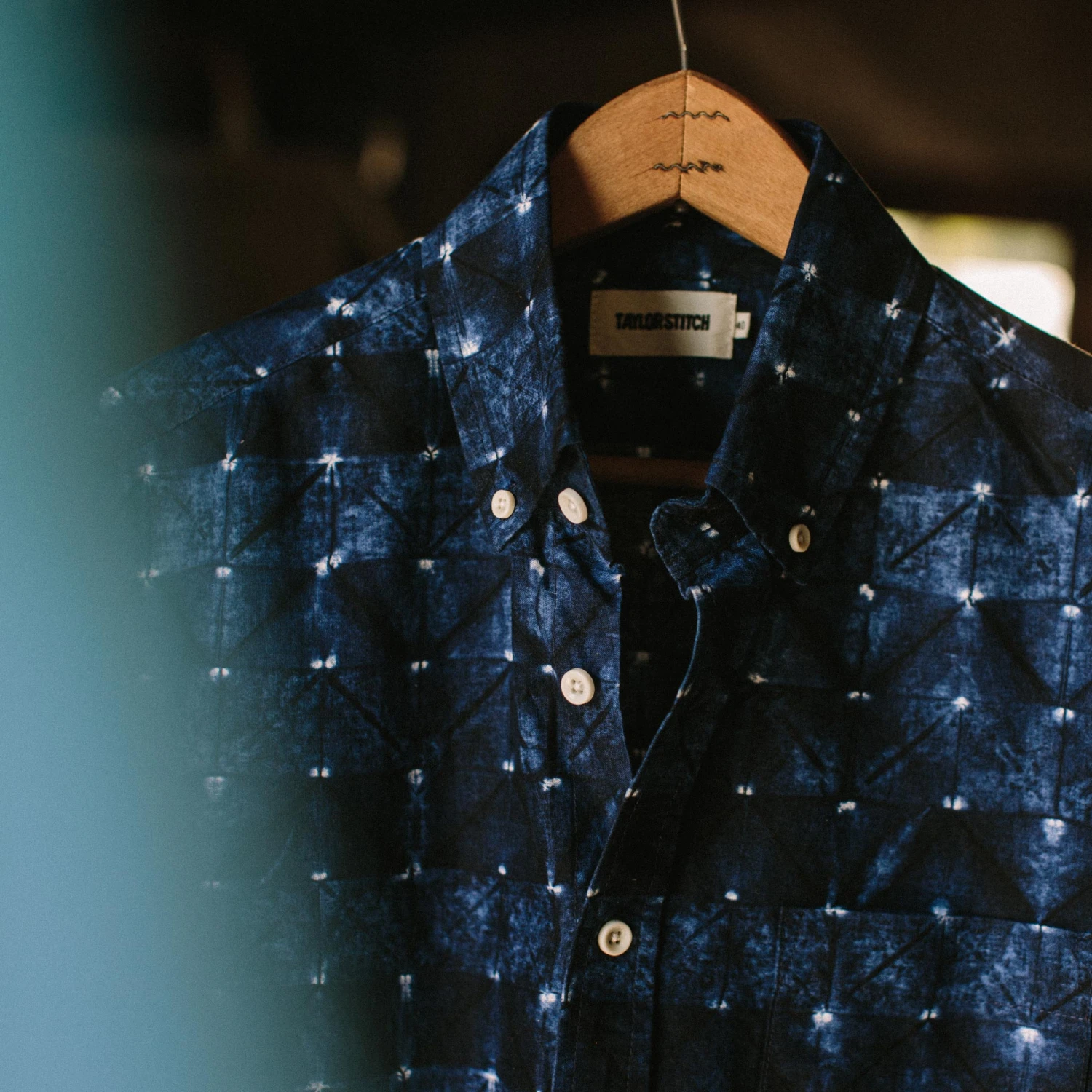 The Short Sleeve Jack In Deep Navy Geo - Image 2