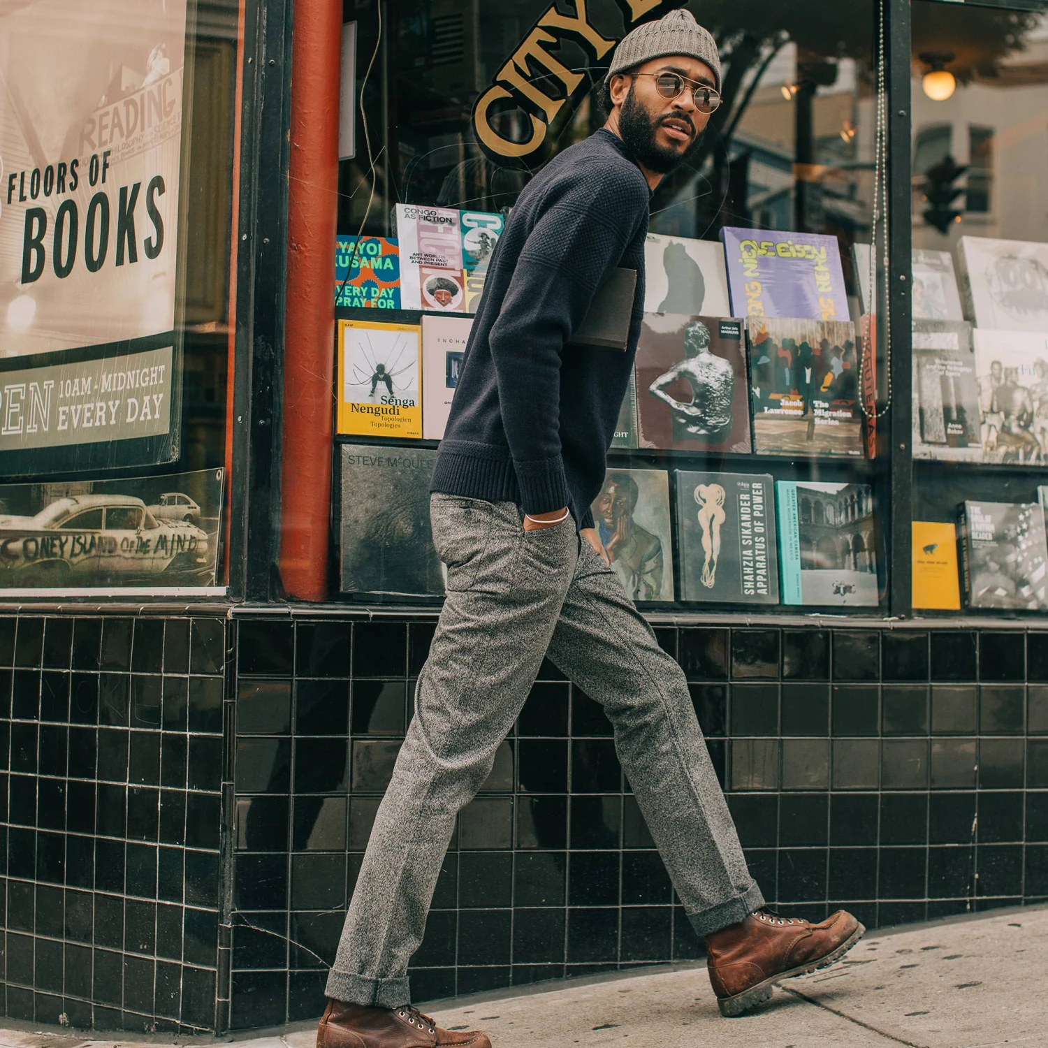 The Camp Pant In Navy Jaspe - Image 2