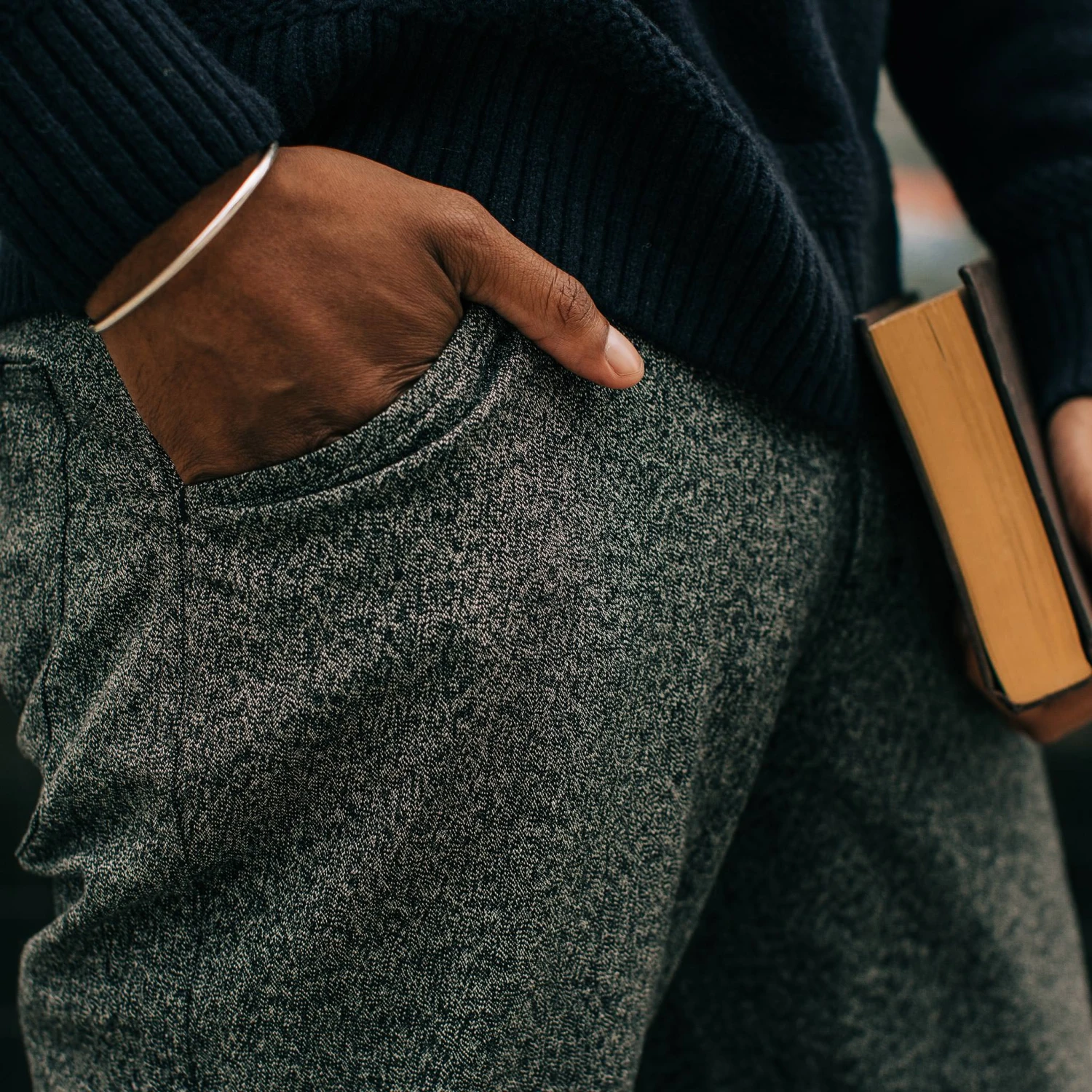 The Camp Pant In Navy Jaspe - Image 4