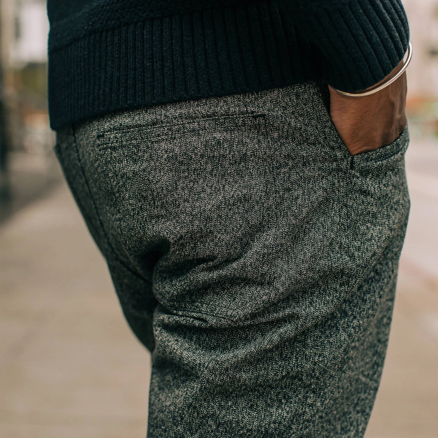 The Camp Pant In Navy Jaspe - Image 5